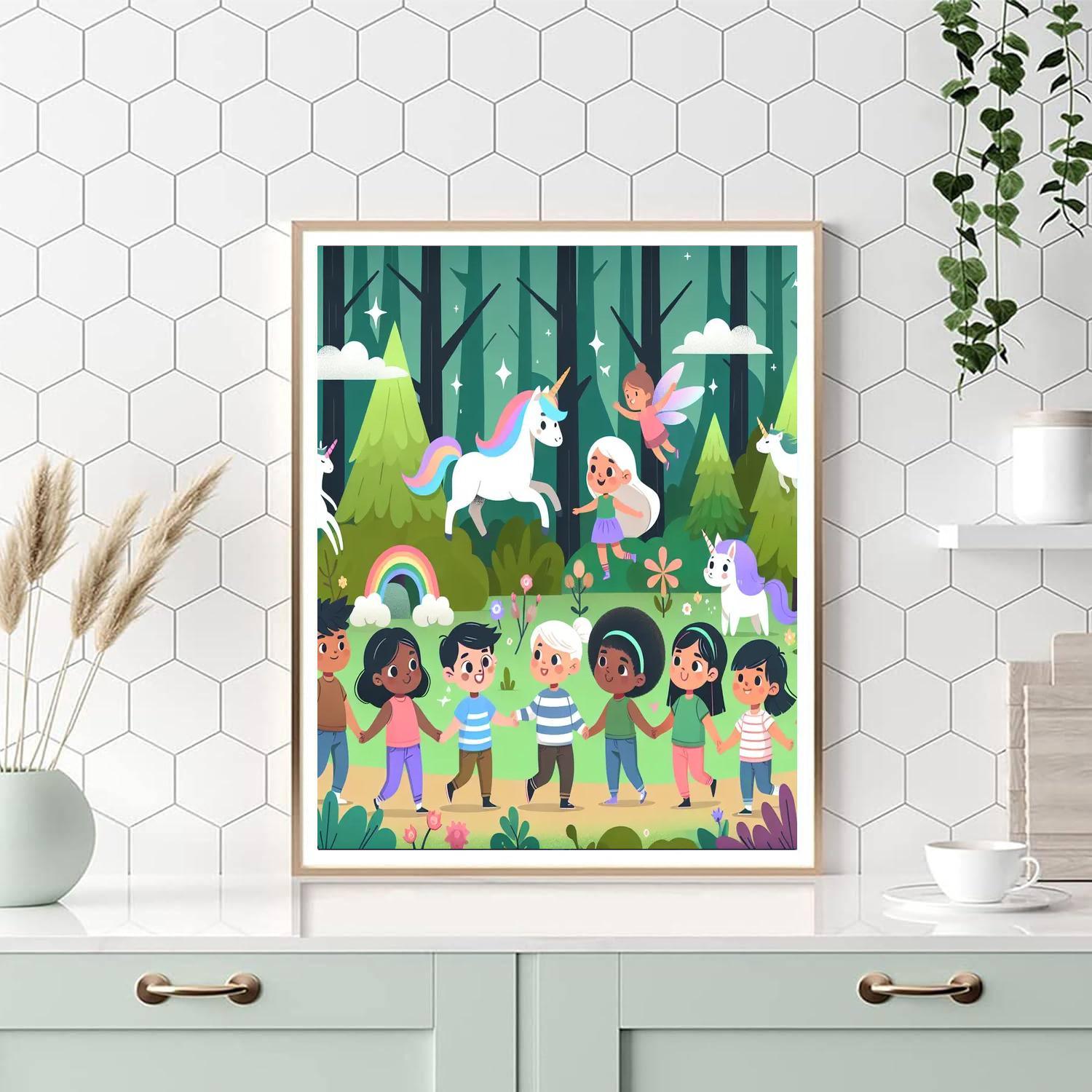 Fantasy Forest Expedition Painting Number Kit