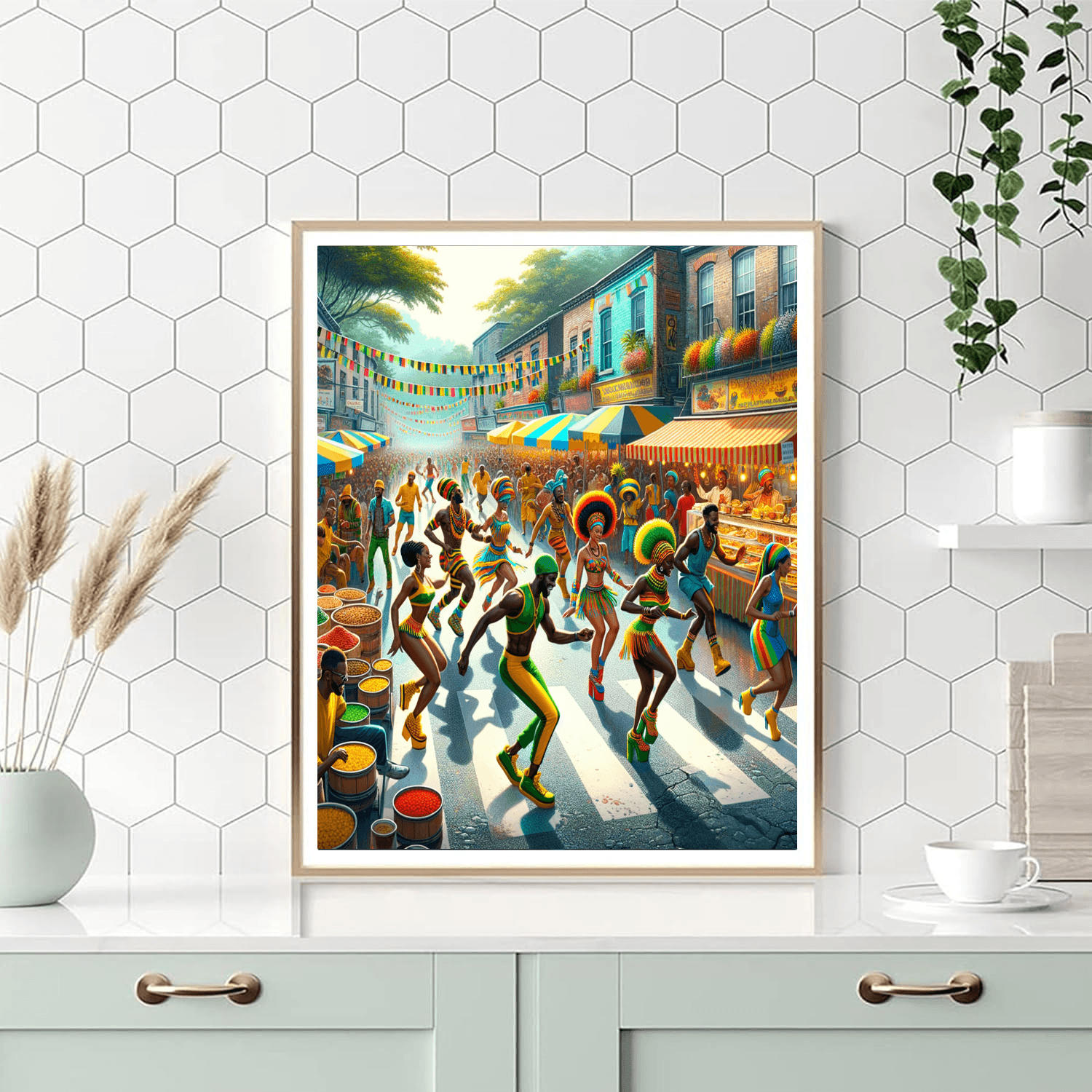 Kingston Festival - Jamaica Painting By Numbers Kit