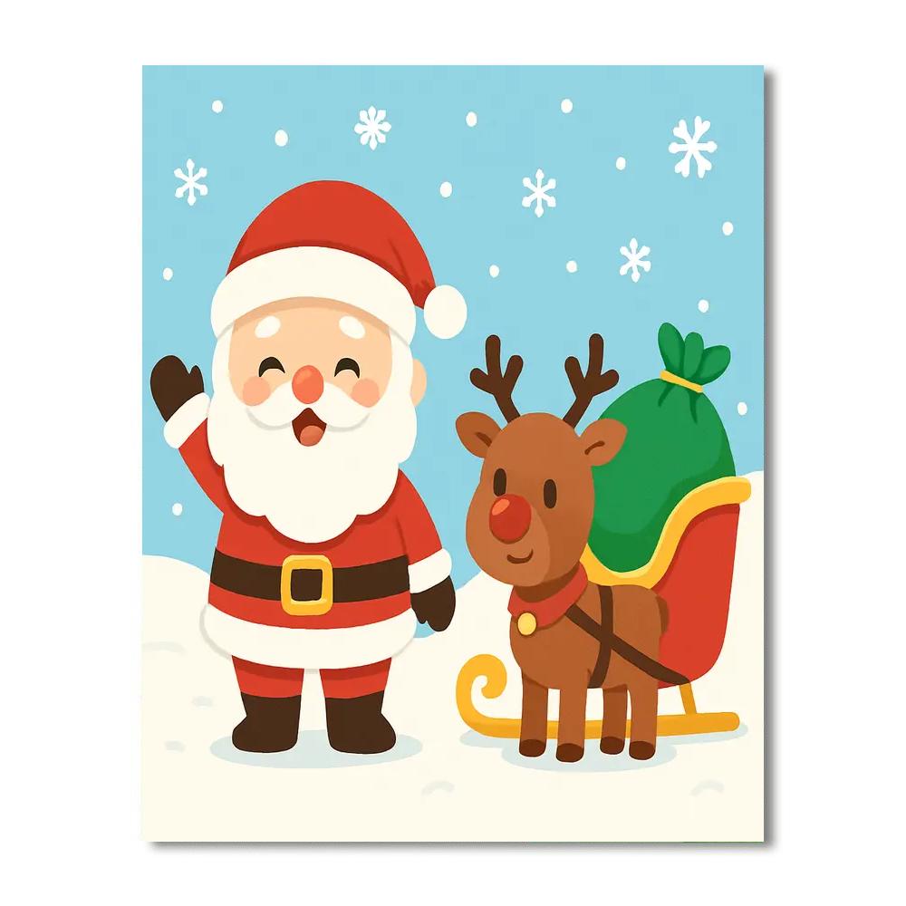 Enchanting Christmas Paint By Numbers Art