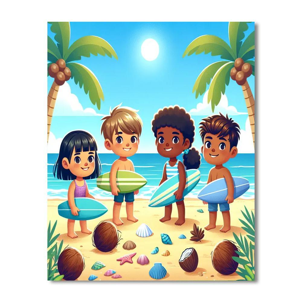 Sunny Island Adventure Paint By Numbers