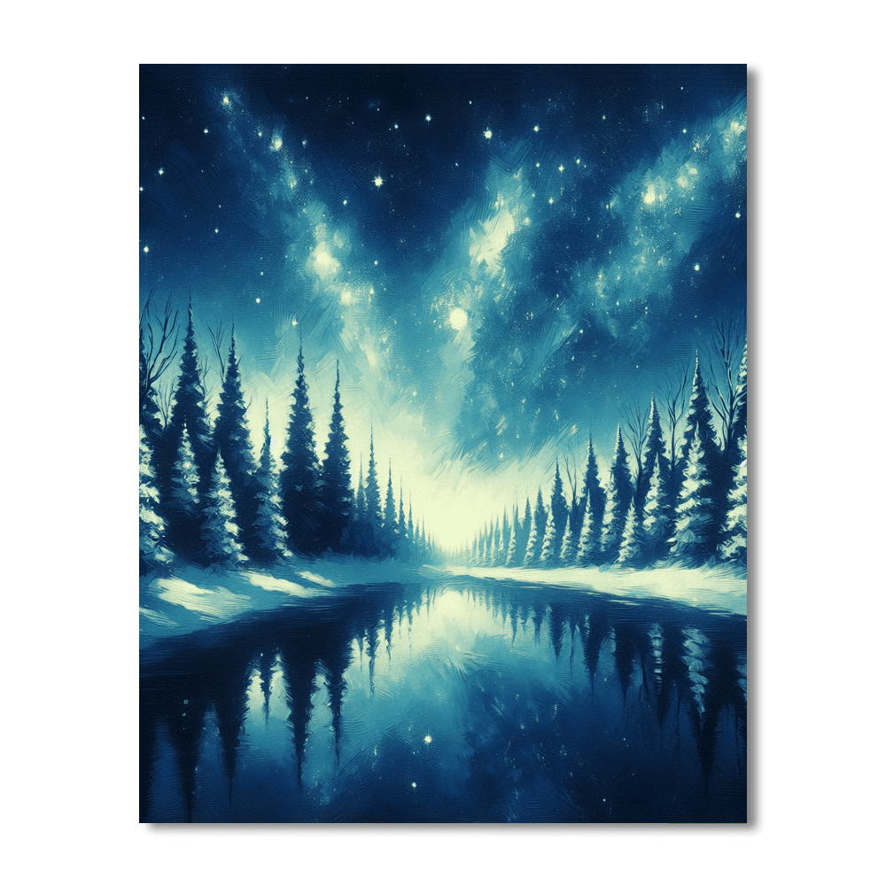 Glistening Snowy Wonderland Paint By Numbers Kits