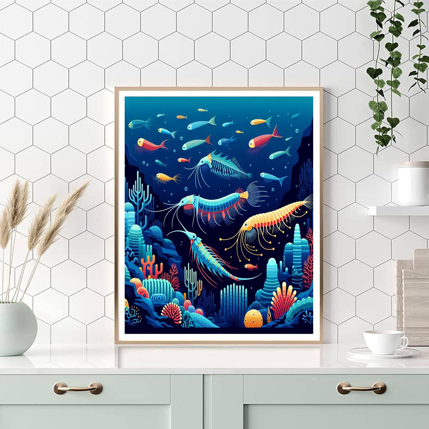 Mysterious Undersea Creatures Paint By Number