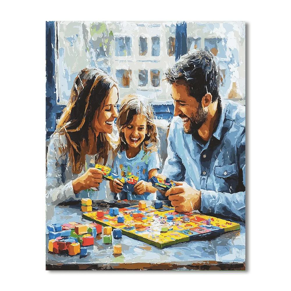 Love On A Rainy Day Number Painting