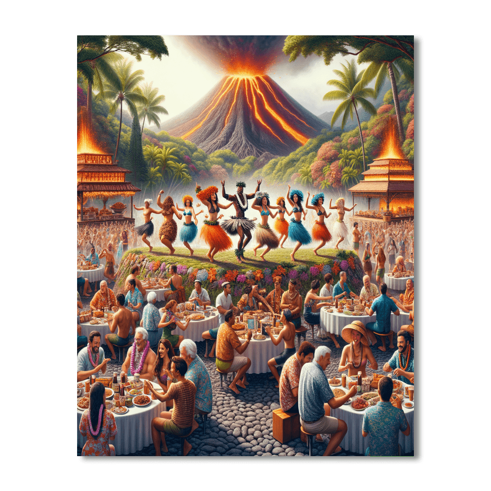 Pahoa Lava Festival - Usa Paint By Color