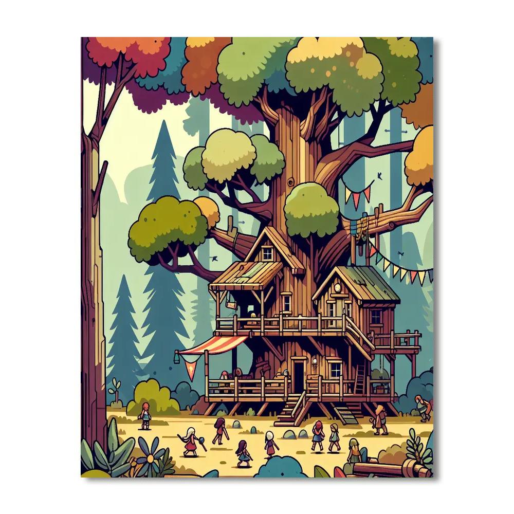 Magic Treehouse Discovery DIY Paint By Numbers
