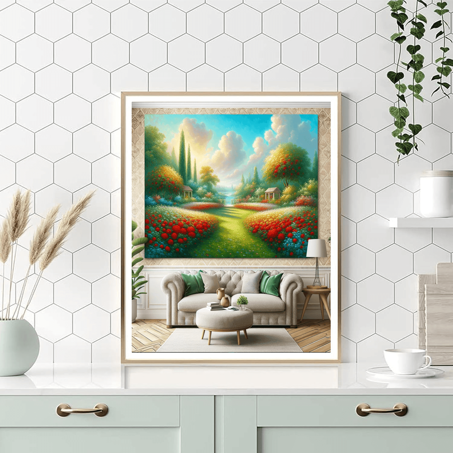 Tranquil Garden Retreat Paint By Color