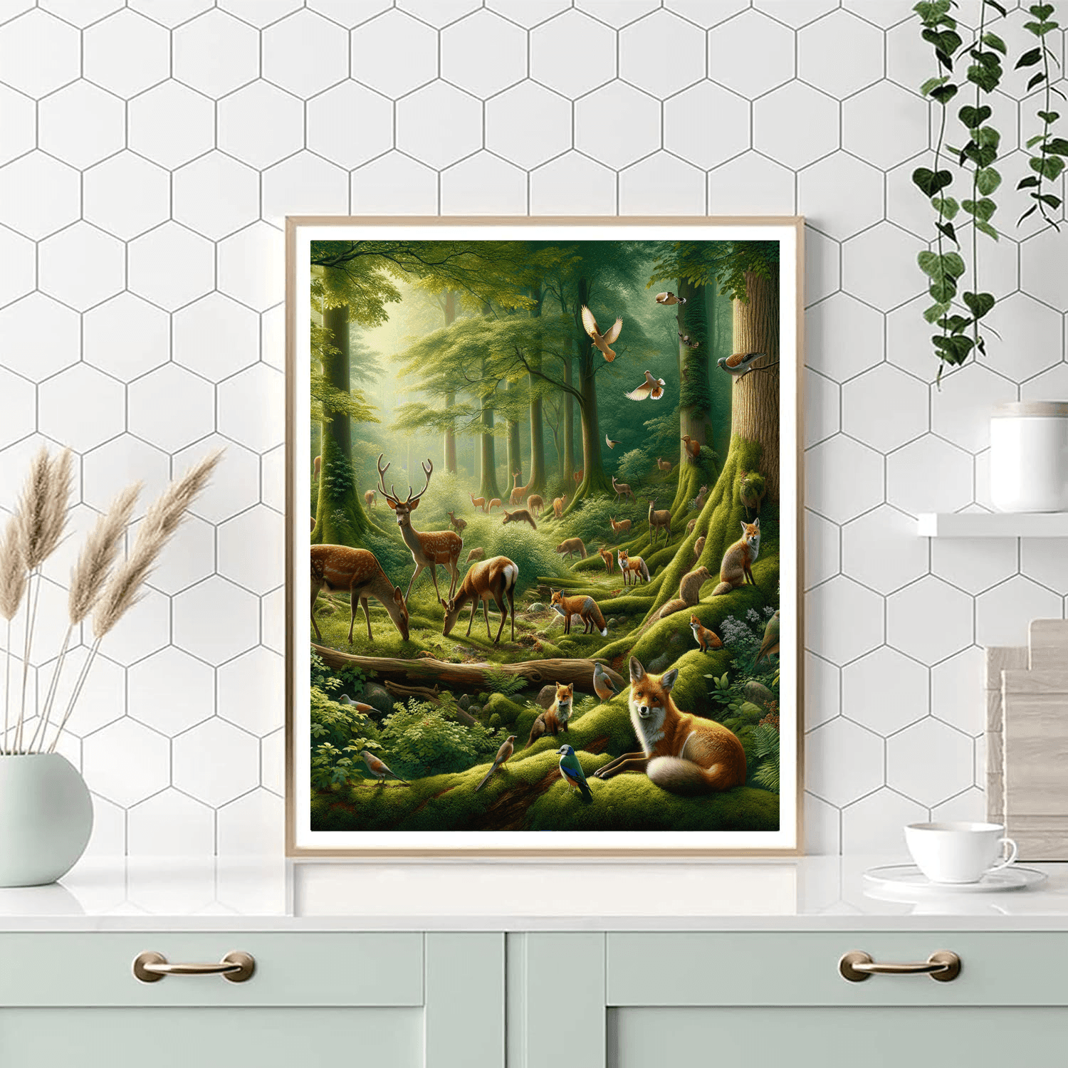 Forest Wildlife Sanctuary Paint By Number