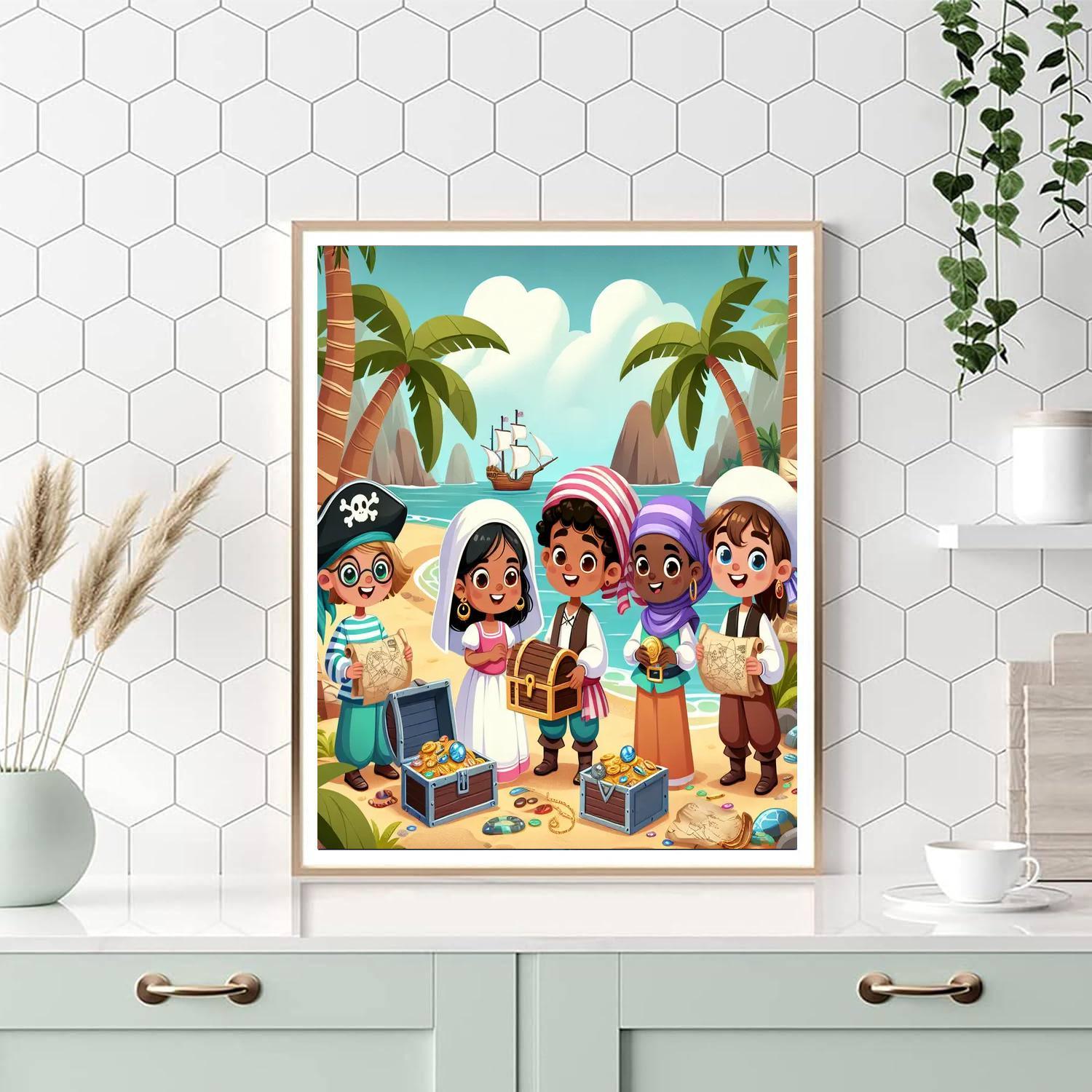 Secret Pirate Cove Painting By Numbers Kit