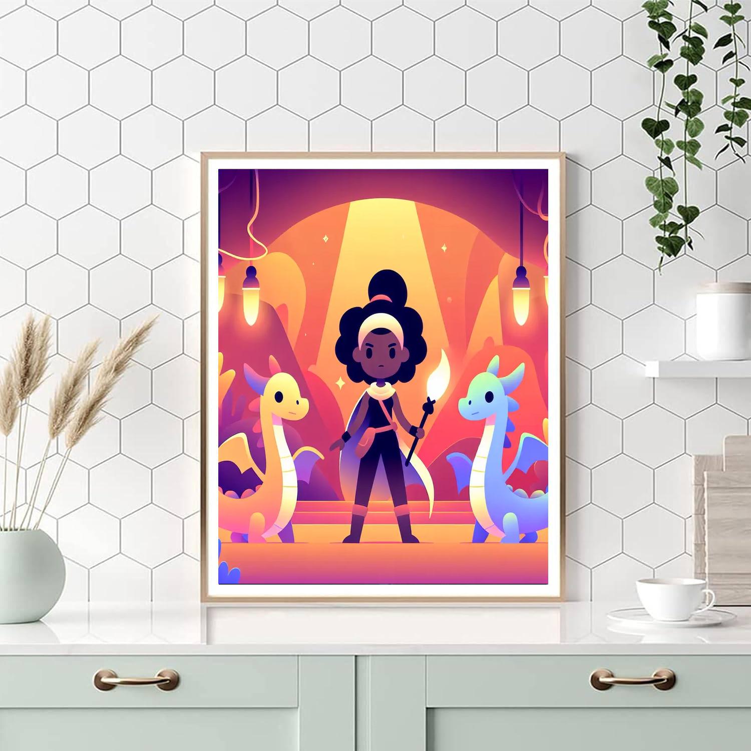 Dragon Tamer's Lair Number Painting