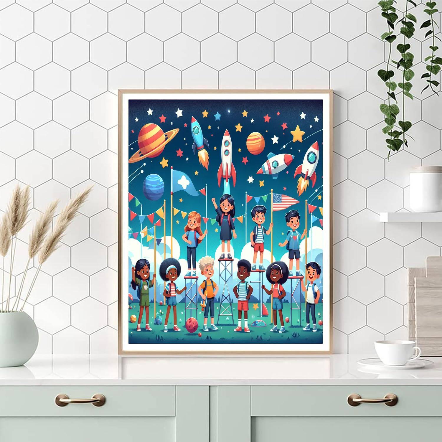 Adventure In Space Camp Paint By Numbers