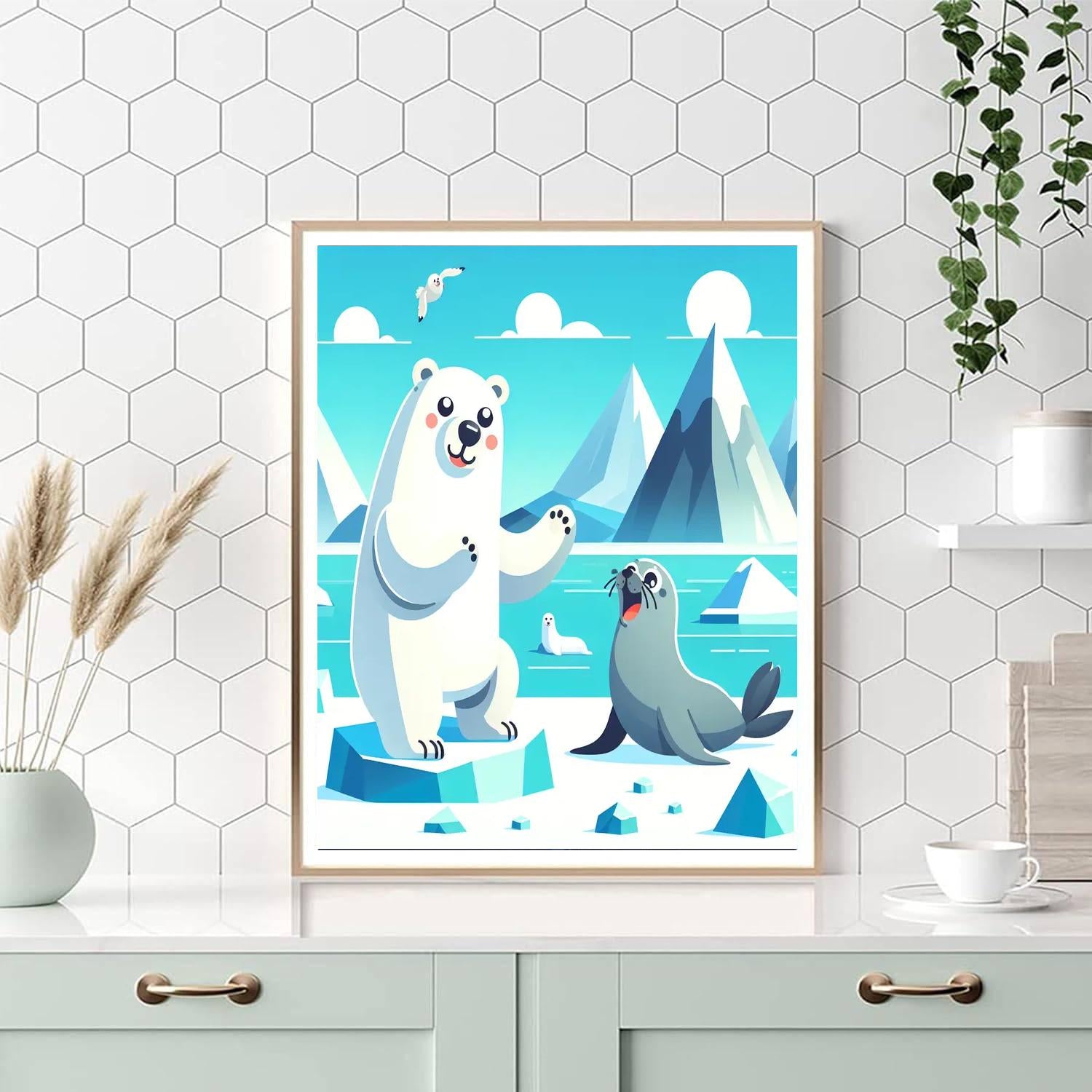 Arctic Icecap Adventures Number Painting