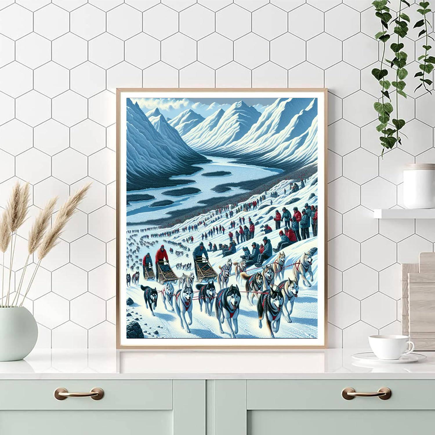 Yukon Quest - Alaska & Canada Numbered Painting Kits