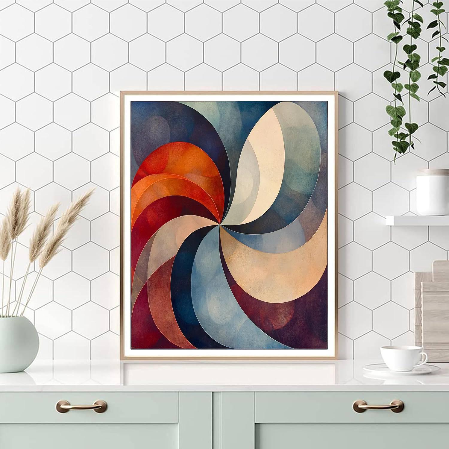 Paul Klee Inspired Illusions Of Rhythm  Numbered Painting Kits