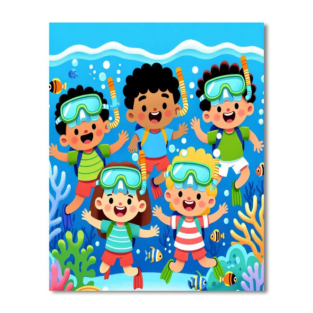 Whimsical Ocean Quest Paint By Numbers Art