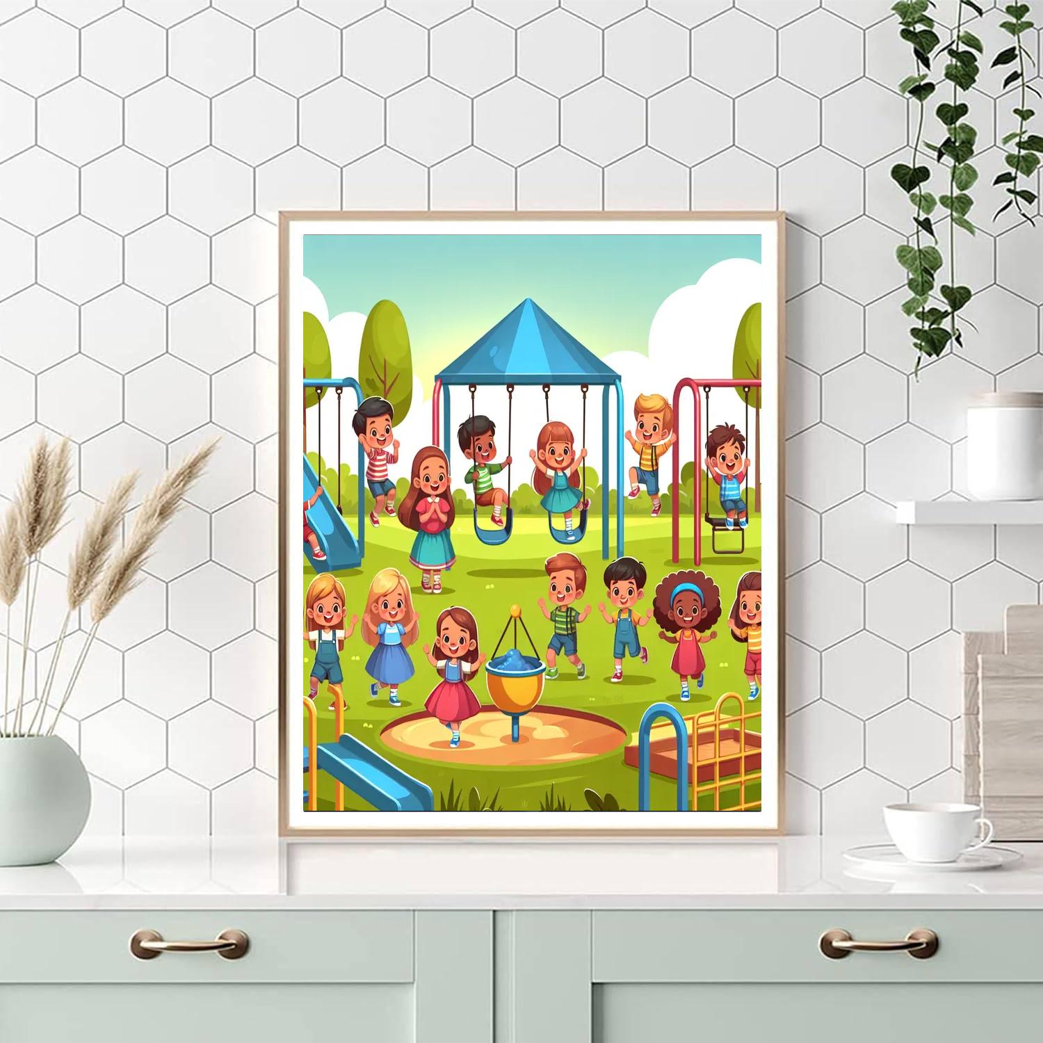 Playground Fun Painting By Numbers Kit