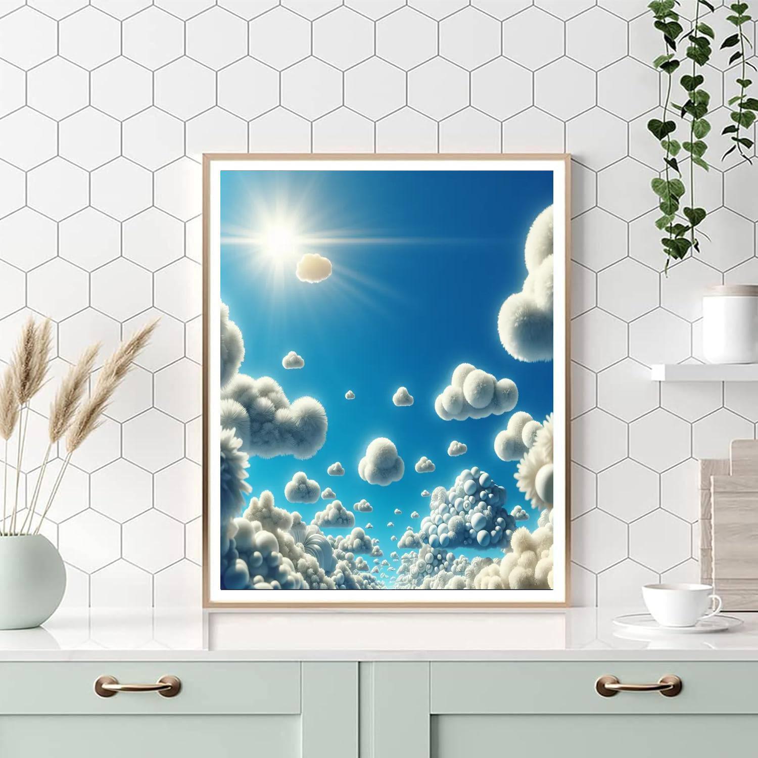 Whimsical Cloud Parade Paint By Color