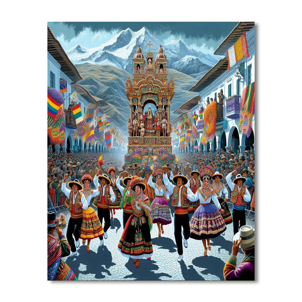 Festival Of The Virgin Of The Candelaria - Peru Paint By Numbers Kits