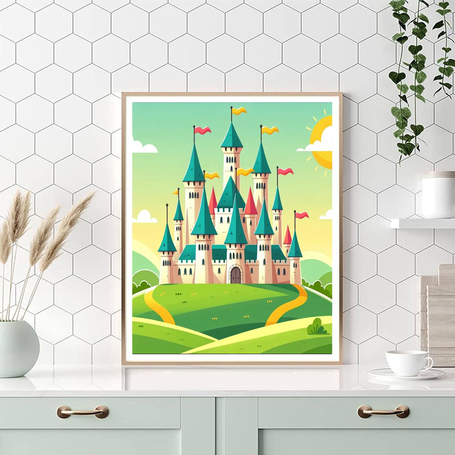 Castle On The Hill Numbered Painting Kits