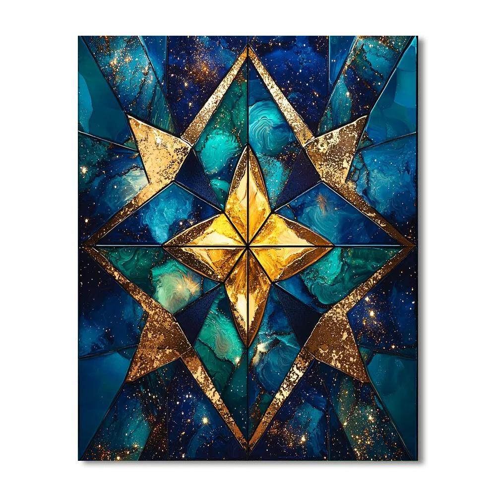 Paul Cézanne Inspired Cosmic Symmetry  Painting By Numbers Kit