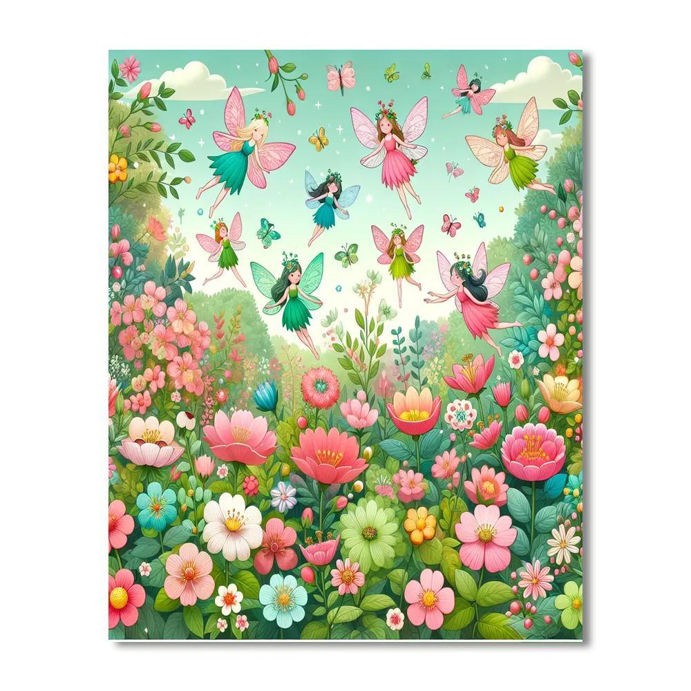 Enchanted Fairy Flight Number Painting