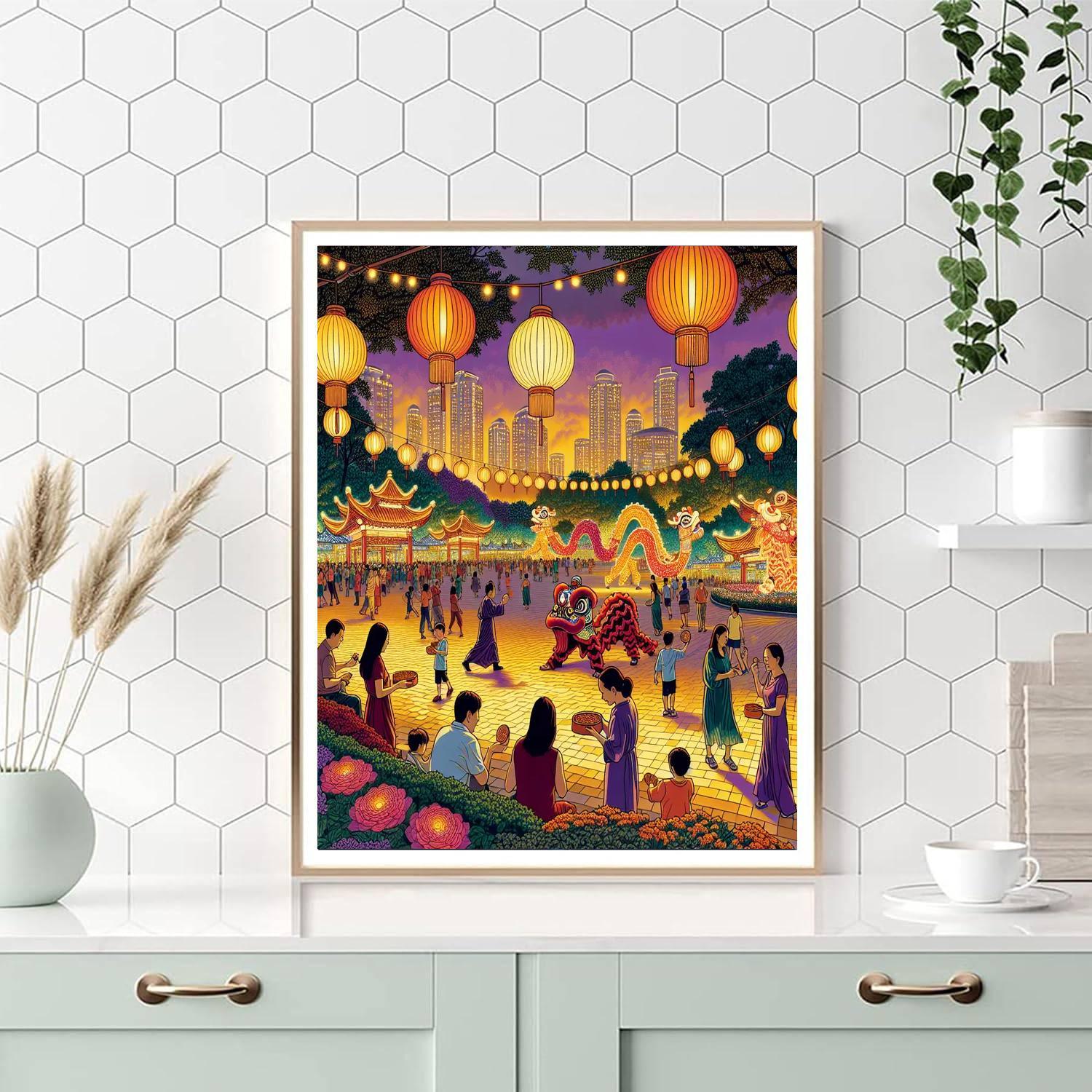 Mid-autumn Festival - Singapore Paint By Numbers Art