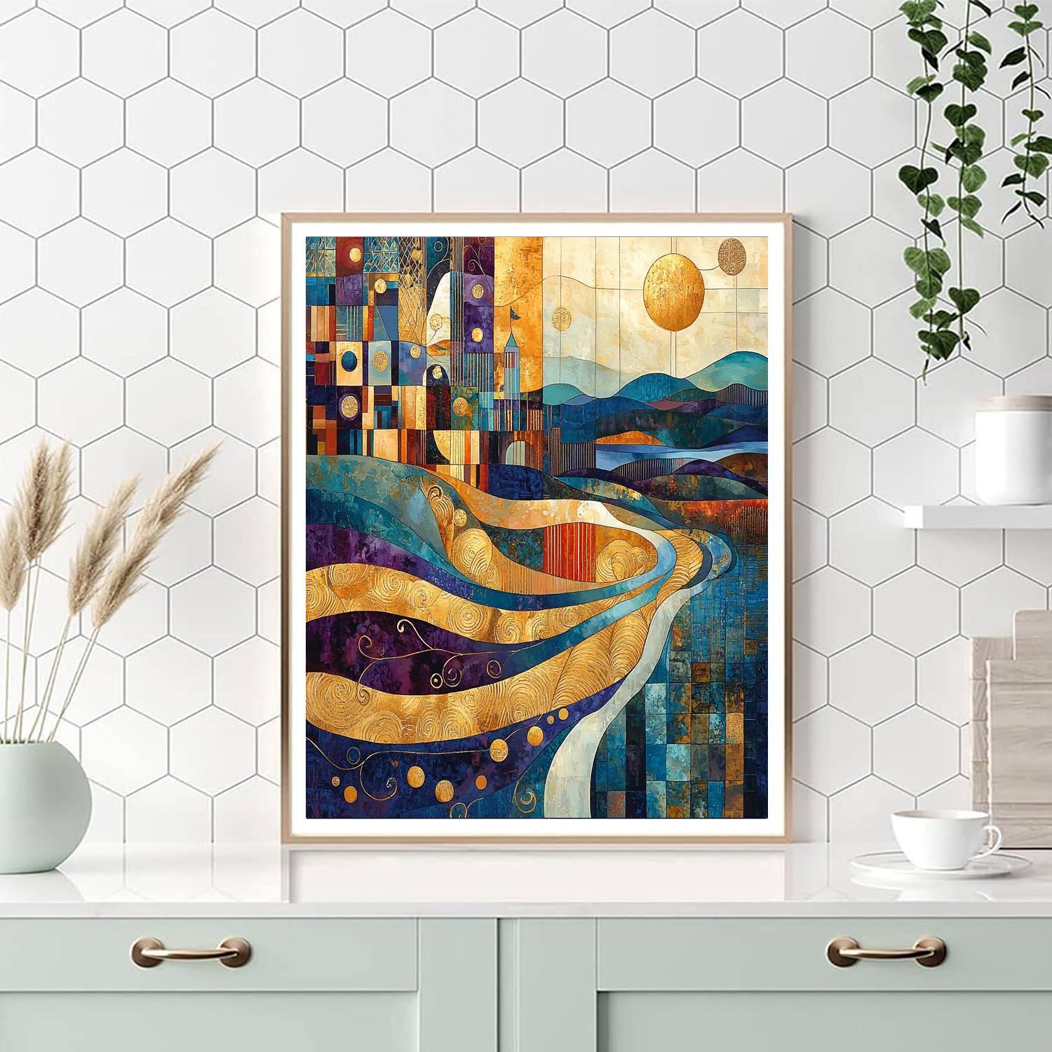 Gustav Klimt Inspired The Dance Of Patterns  Paint By Numbers Kits