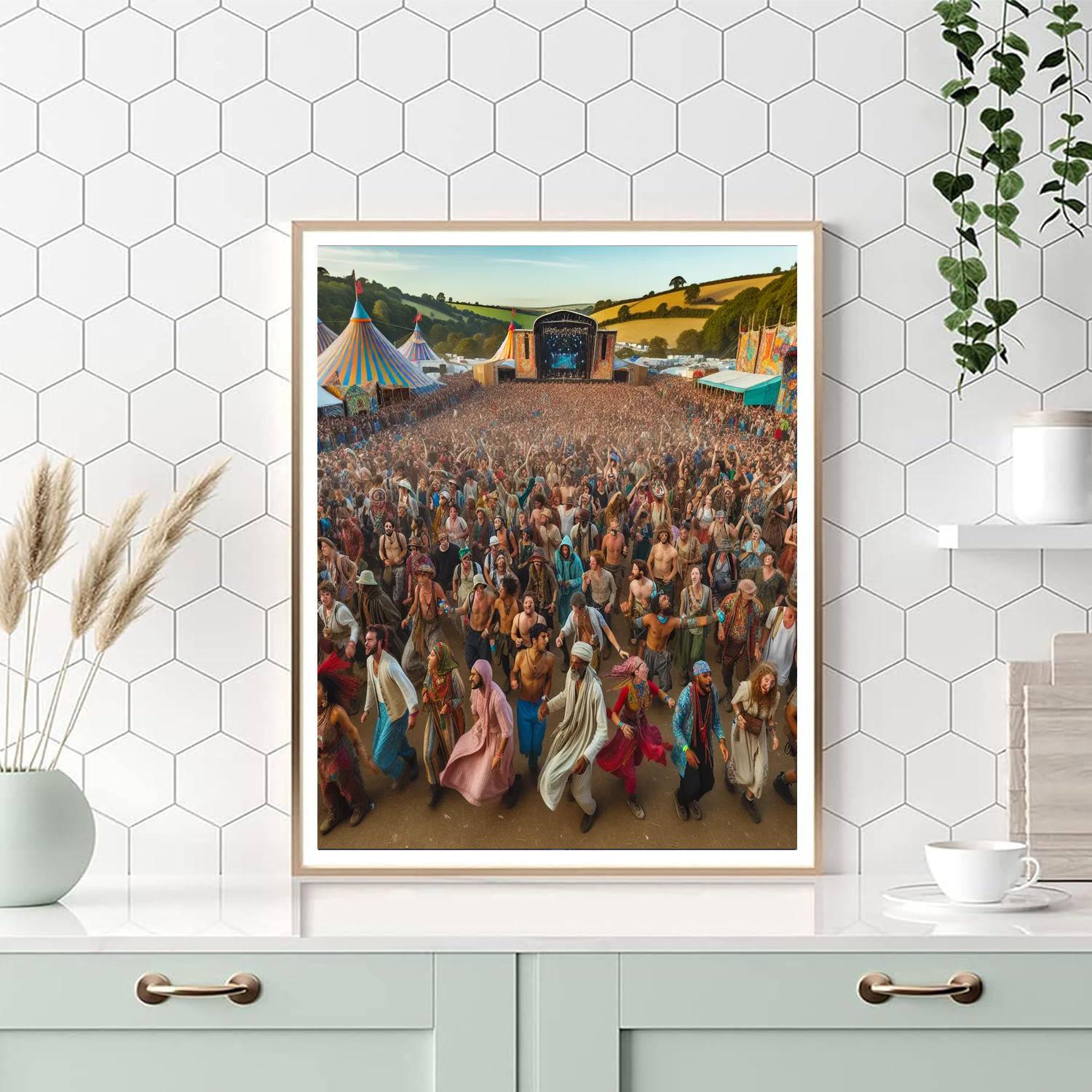 The Glastonbury Festival - England Paint By Numbers Art