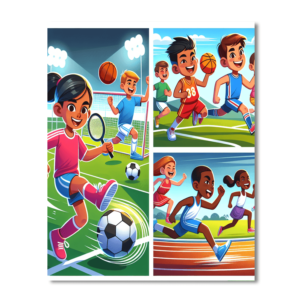 Super Sports Adventure Number Painting