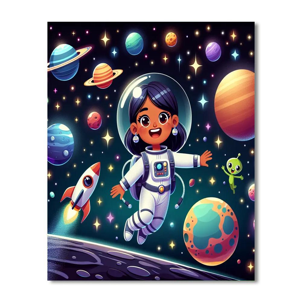 Space Voyager Adventure Painting Number Kit
