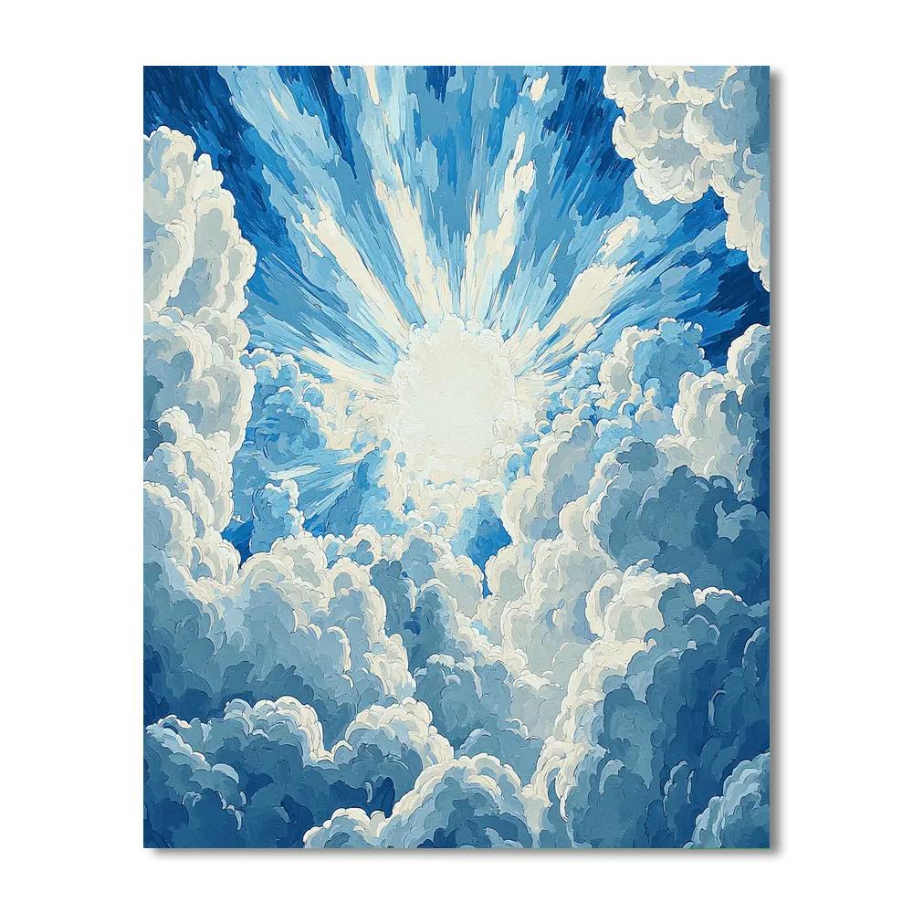 Michelangelo Inspired Renaissance Sky Spectacle  Paint By Number