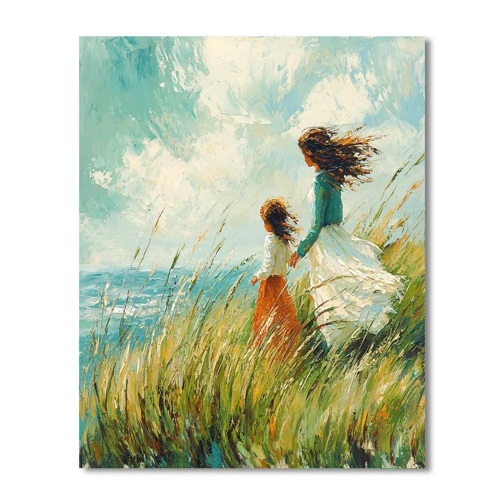 Windswept Affection Number Painting