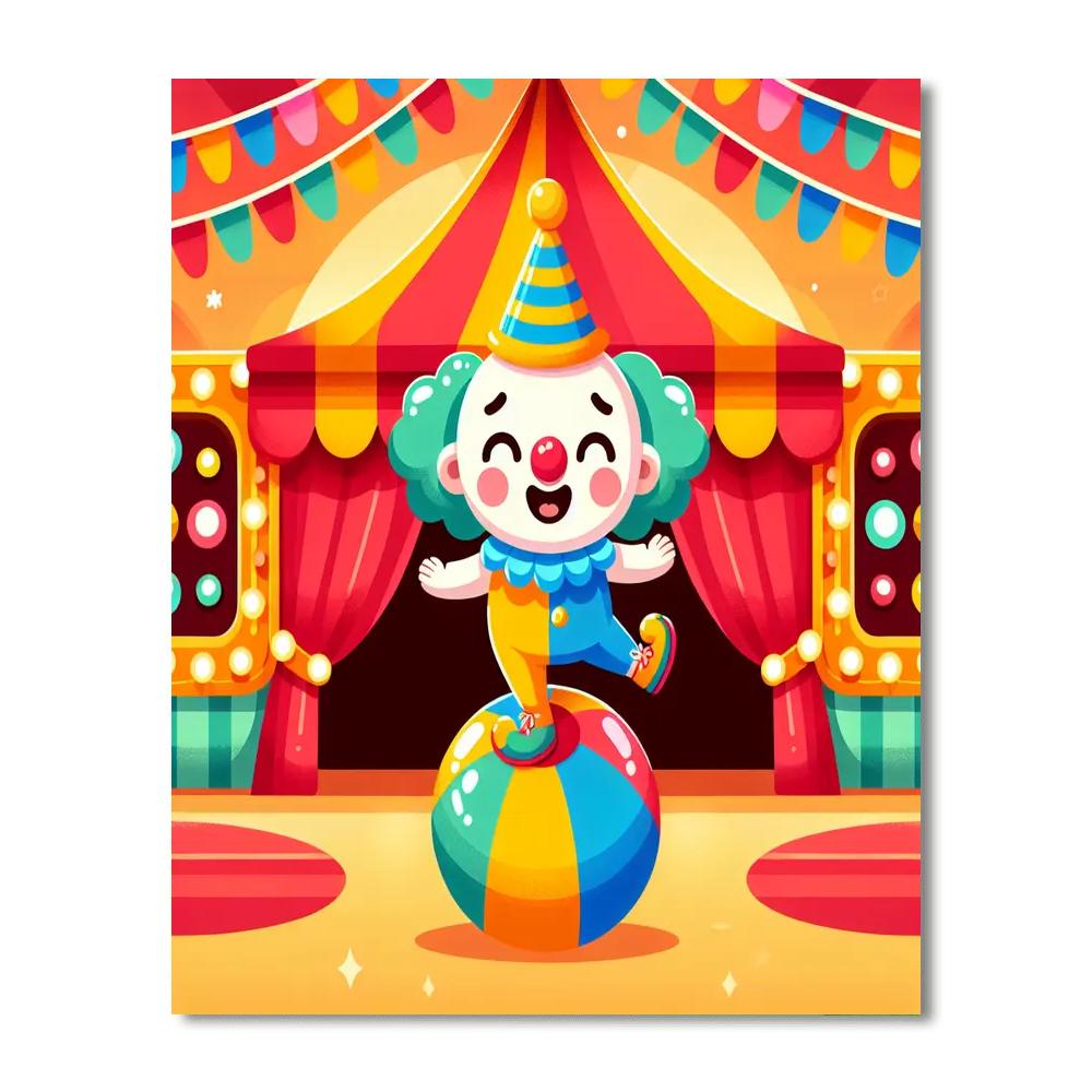 Circus Fun Zone Paint By Numbers
