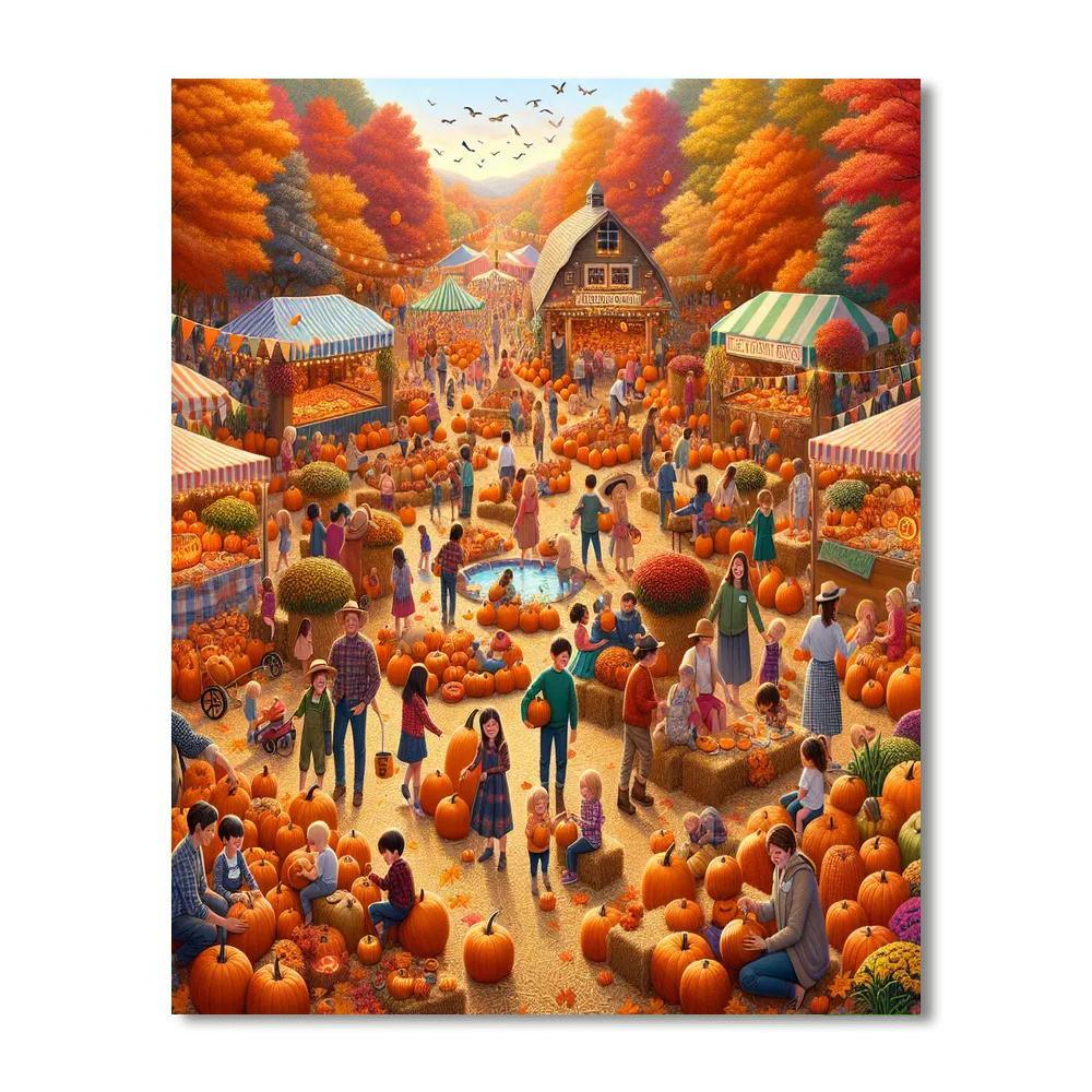 Pumpkin Festival - United States Paint By Numbers Kits