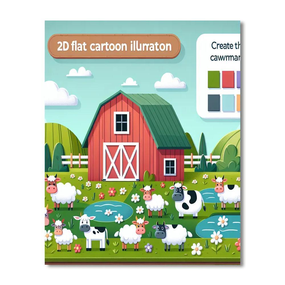 Caring Farm Animal Fun Paint By Numbers Kits