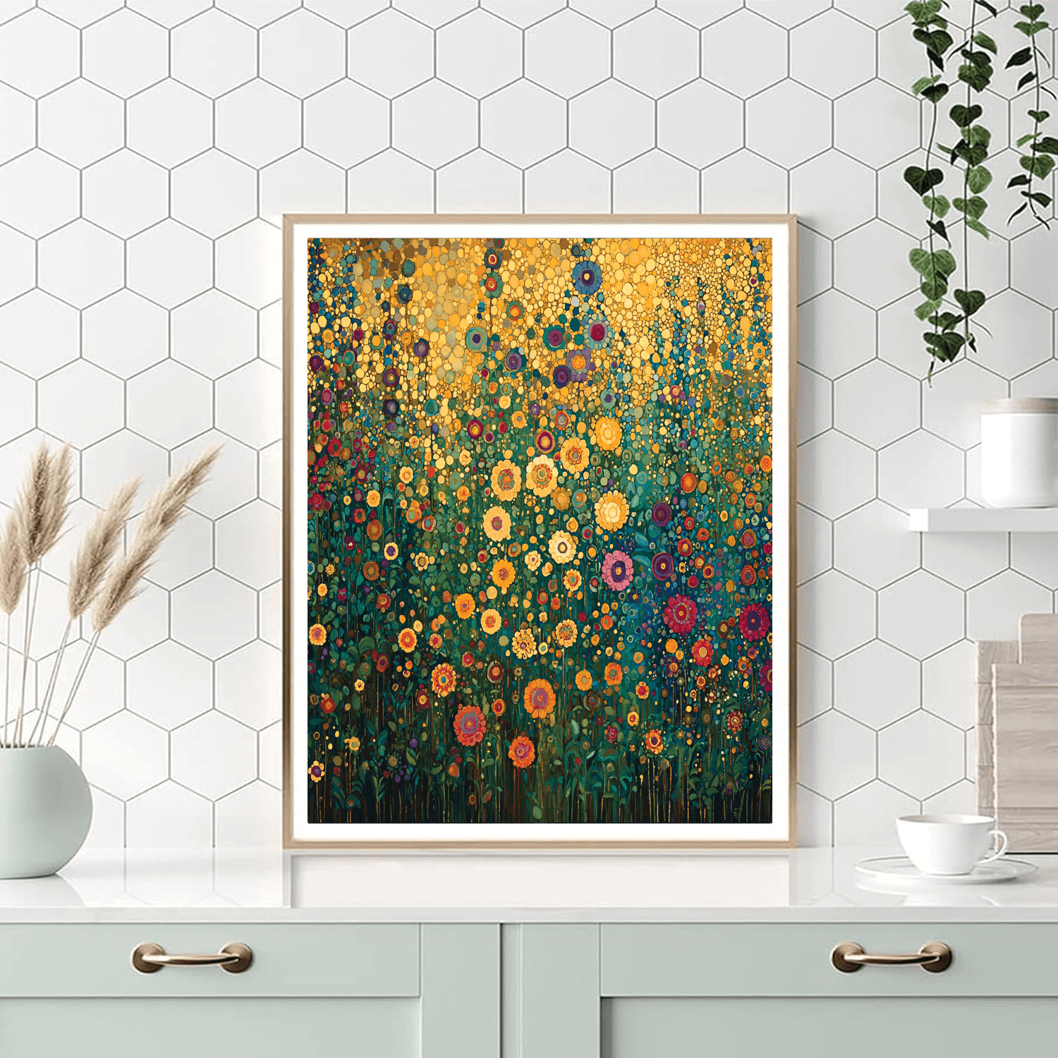 Gustav Klimt Inspired Mystic Flora  Paint By Numbers Art