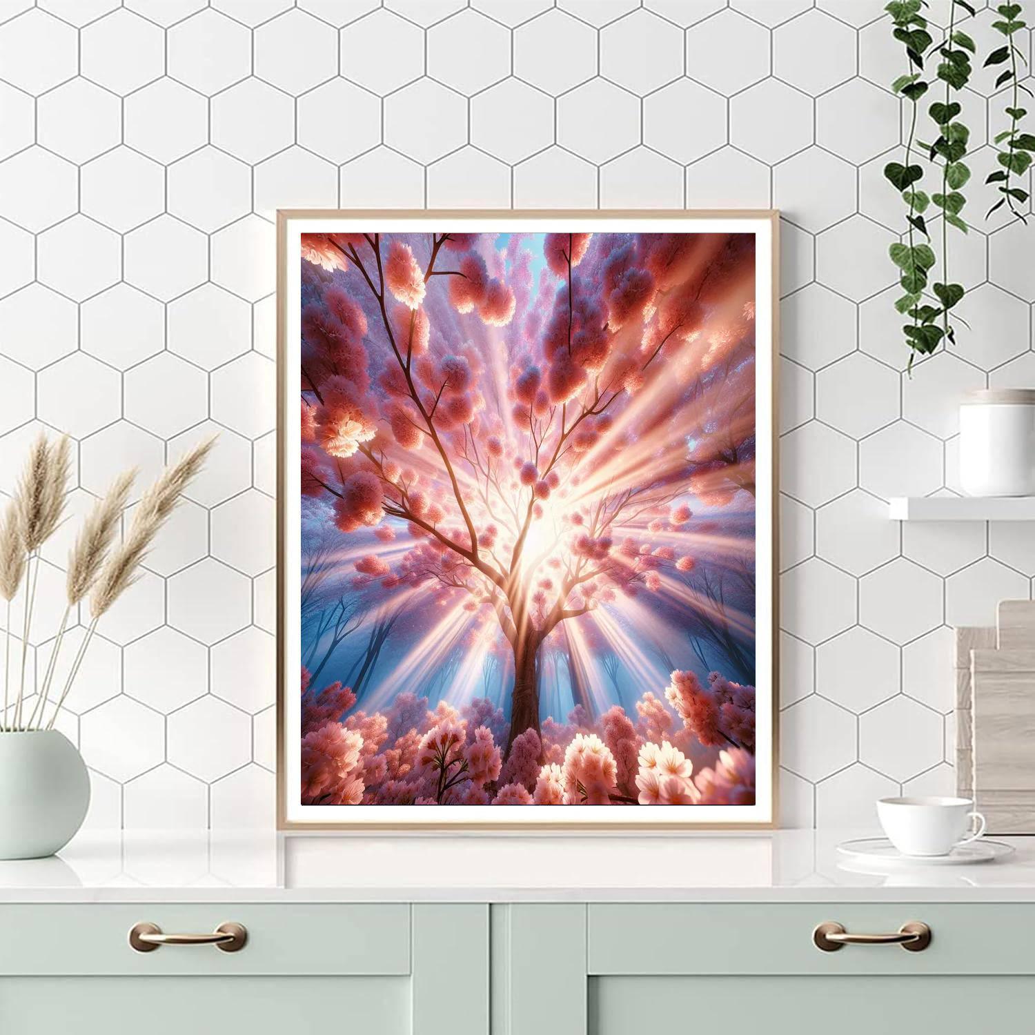 Cherry Blossom Spring Renewal Painting By Numbers Kit