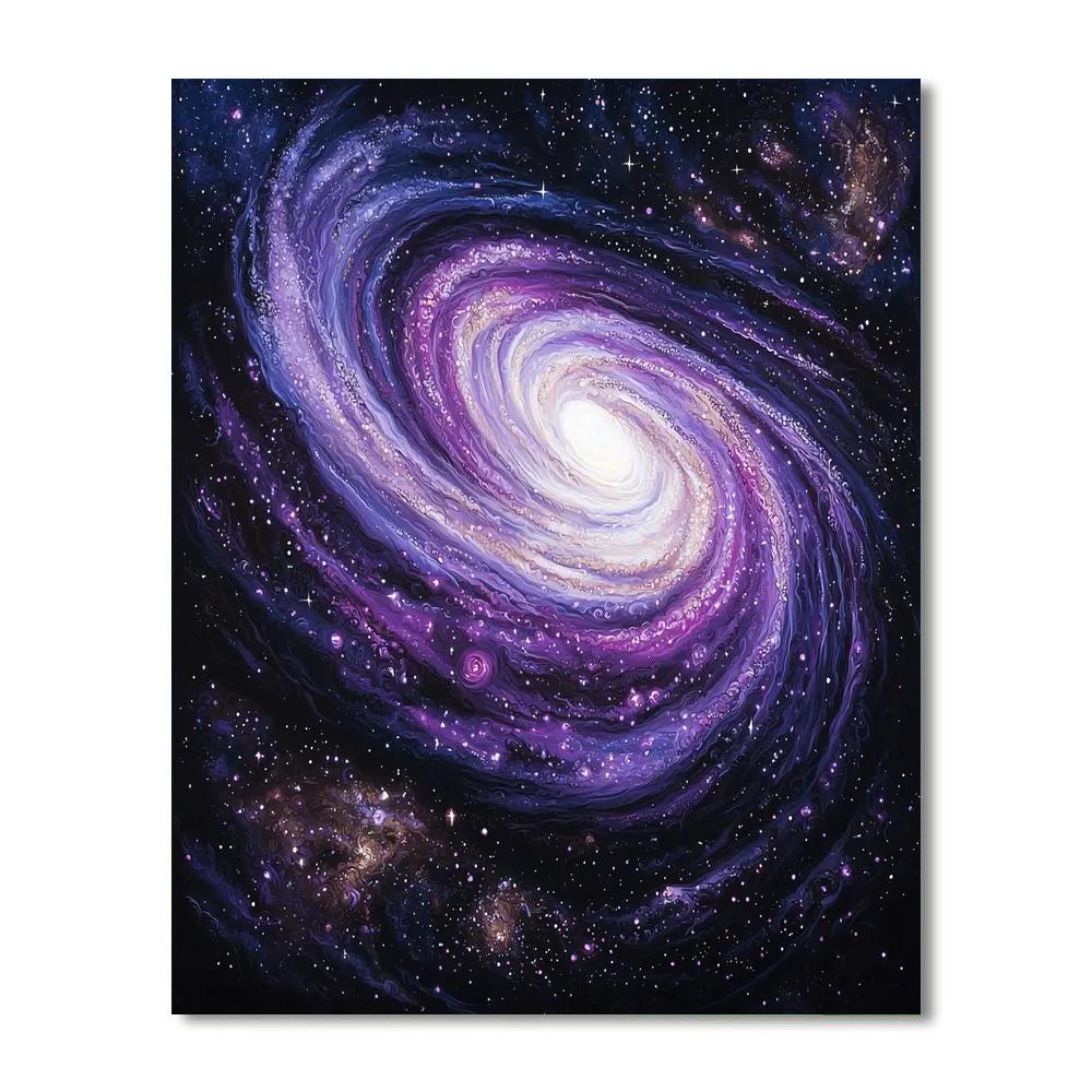 Michelangelo Inspired Galactic Cascade  Paint By Numbers