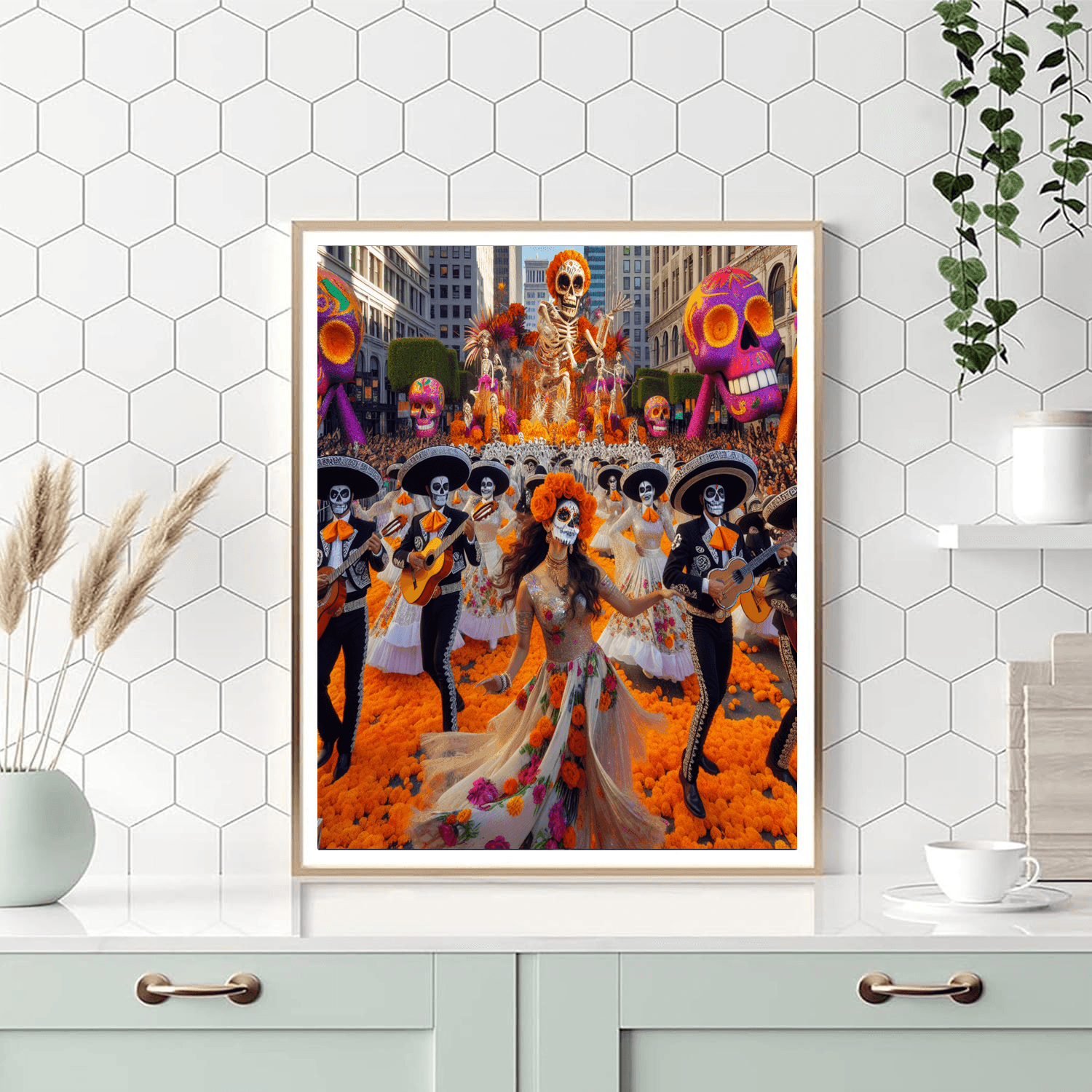 Day Of The Dead Parade - Mexico City Painting By Numbers Kit