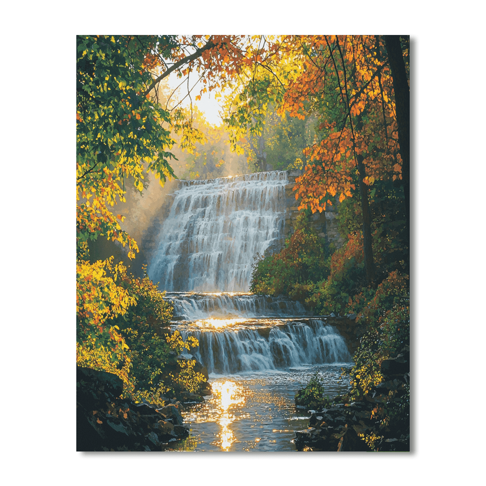 Cascades Of Cuyahoga Valley Paint By Numbers