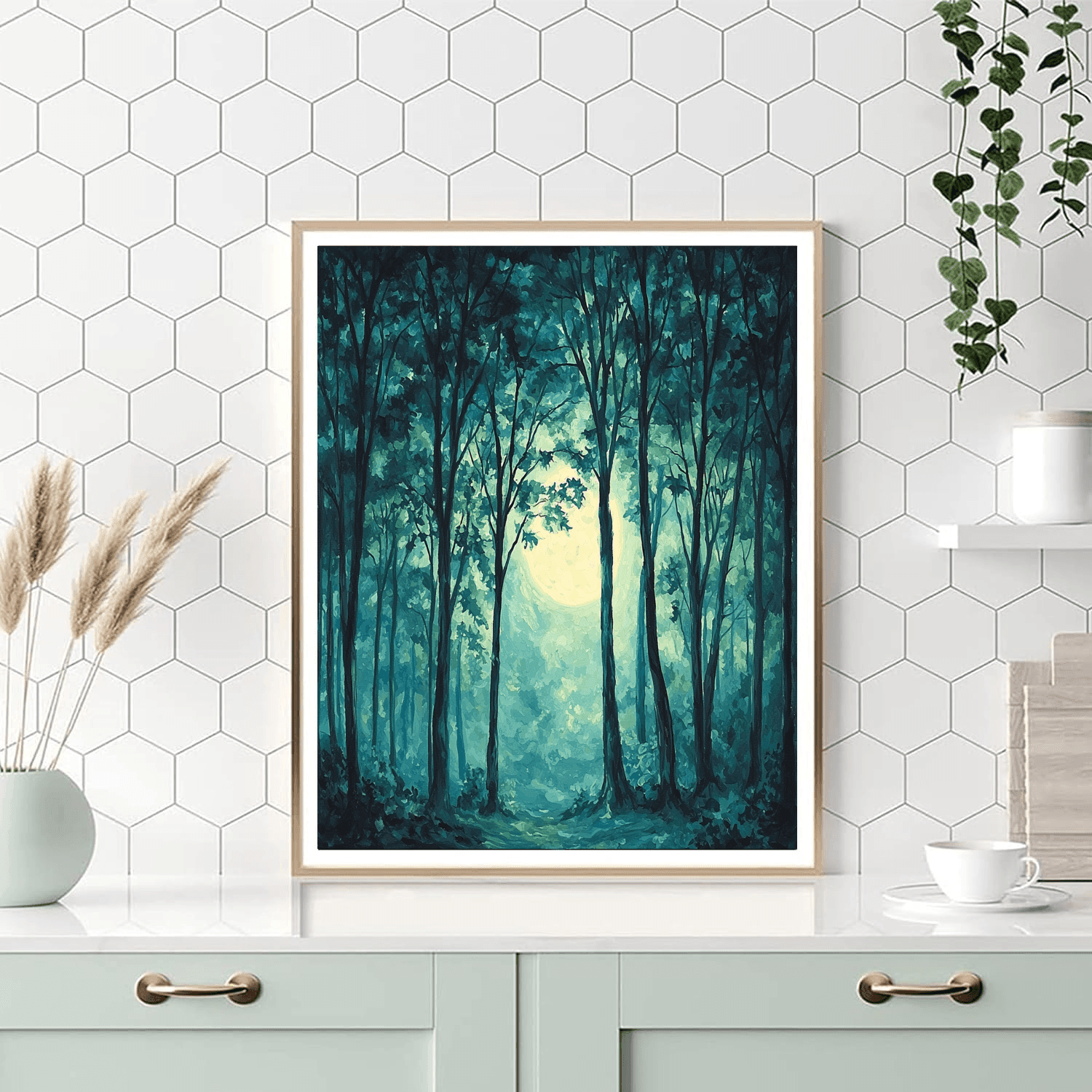 Caspar David Friedrich Inspired The Enchanted Forest  Paint By Numbers Art