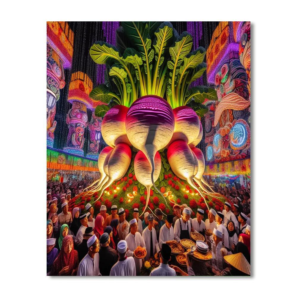 Noche De Rábanos - Oaxaca, Mexico Paint By Number