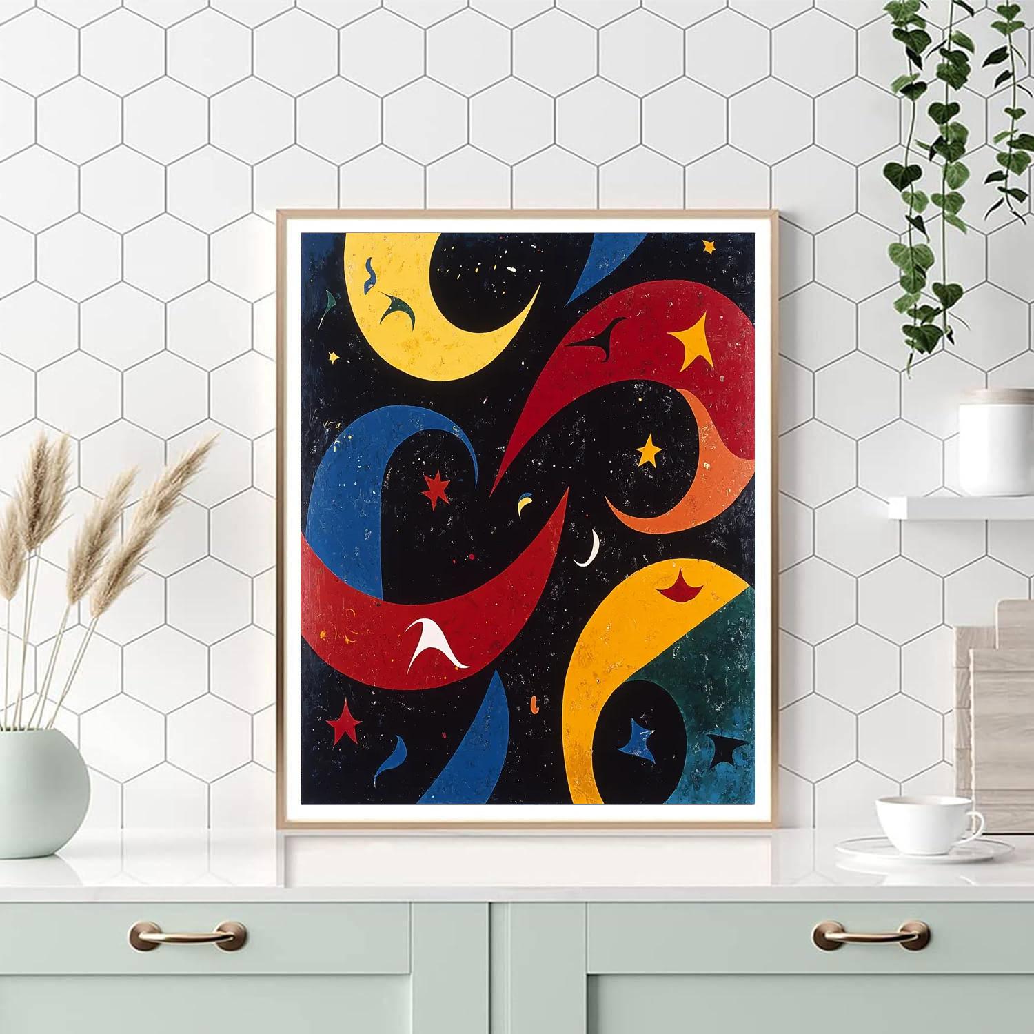 Joan Miró Inspired Dreamscape Vortex  Painting Number Kit