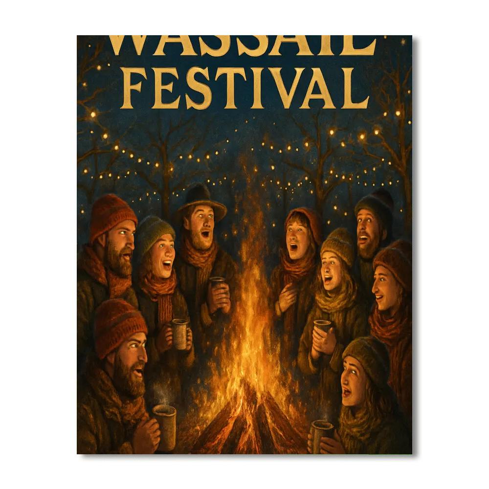 Wassail Festival - England Painting Number Kit
