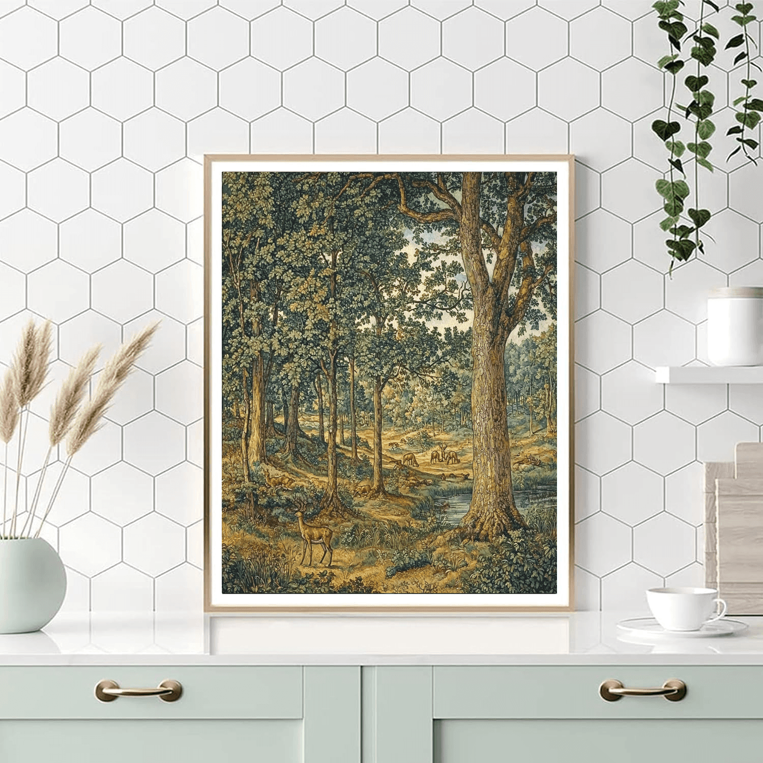 Albrecht Dürer Inspired Regal Woodland Escape  Numbered Painting Kits