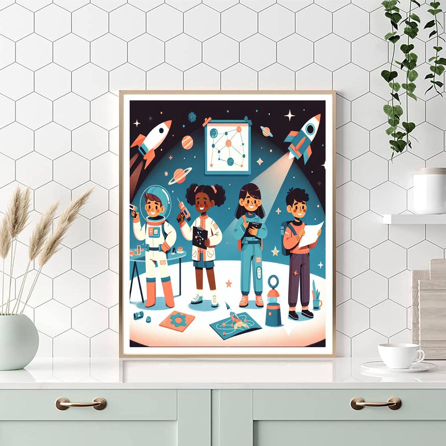 Galactic Hero Academy Painting Number Kit