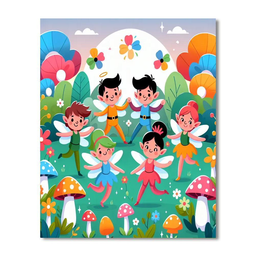 Mystical Fairies' Garden Painting By Numbers Kit