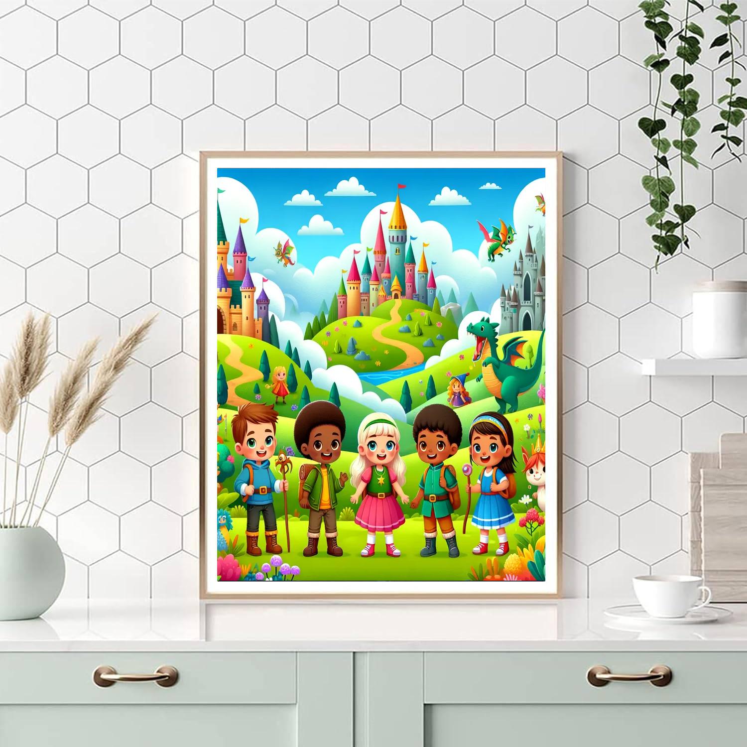 Exploring Magical Worlds Paint By Numbers Art