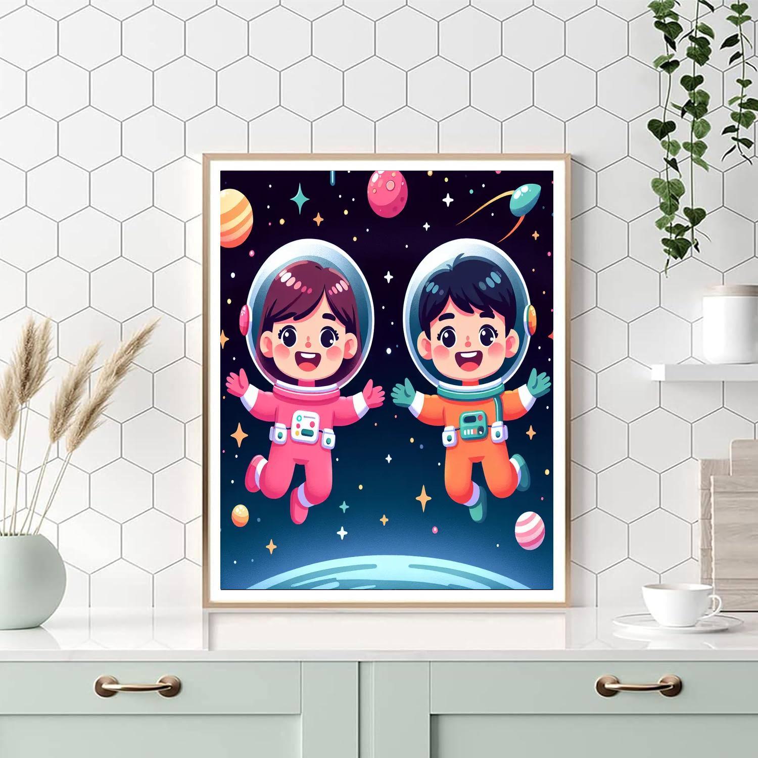 Fantastic Space Journey Paint By Numbers Art