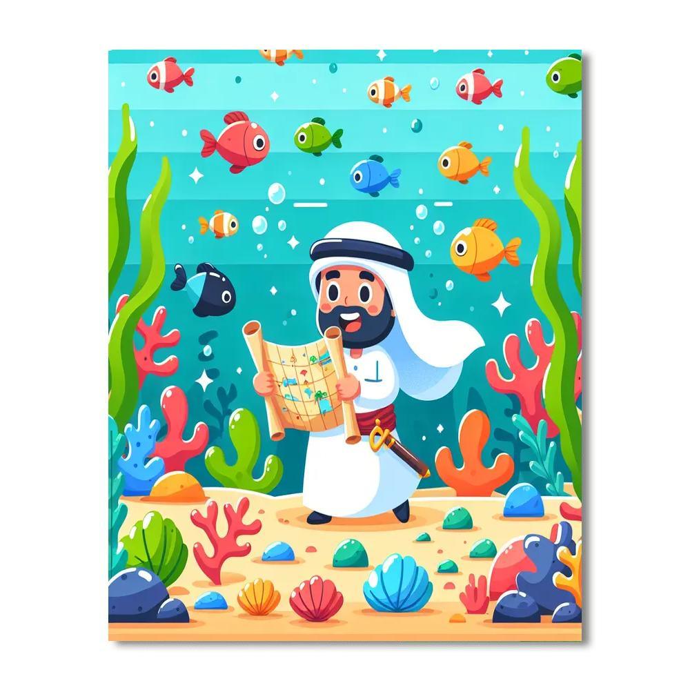 Oceanic Treasure Hunt Paint By Color