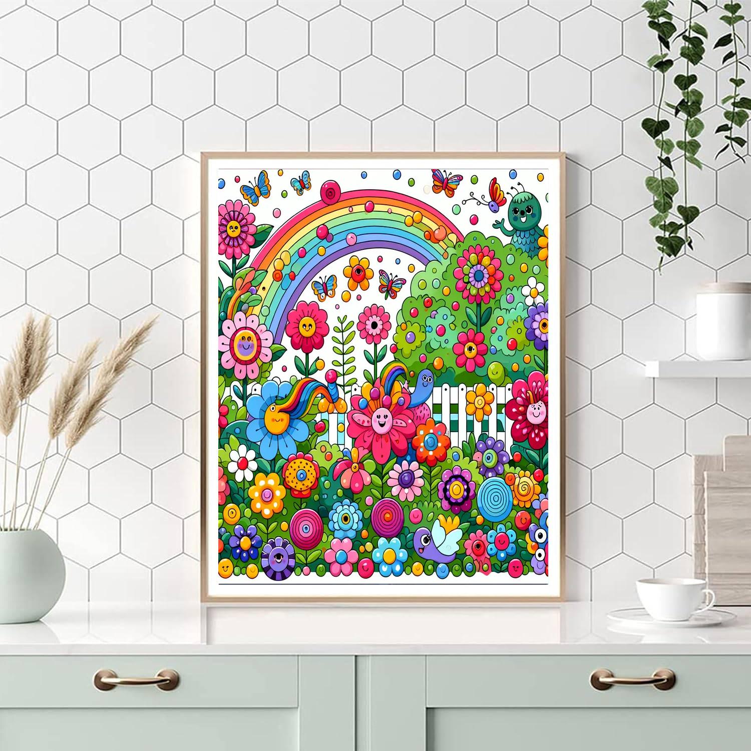Garden Of Imaginary Friends Number Painting